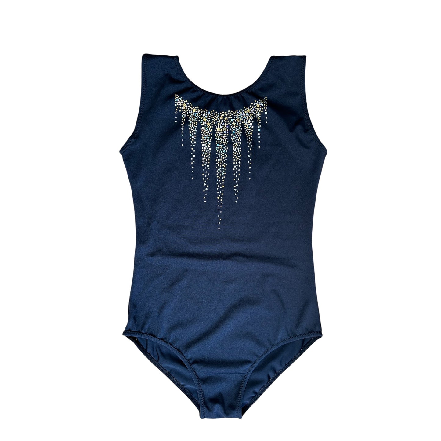 Black leotard with motif
