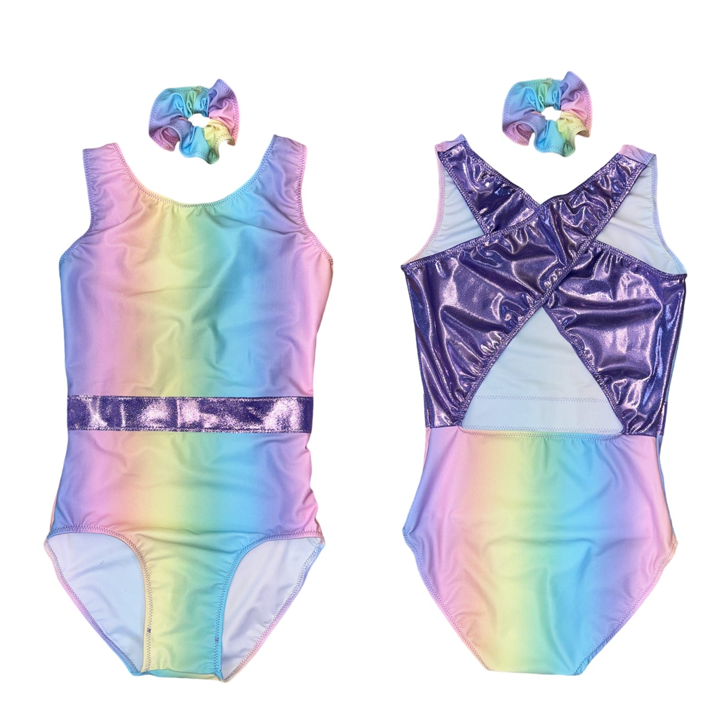Rainbow Dreams Cross back leotard