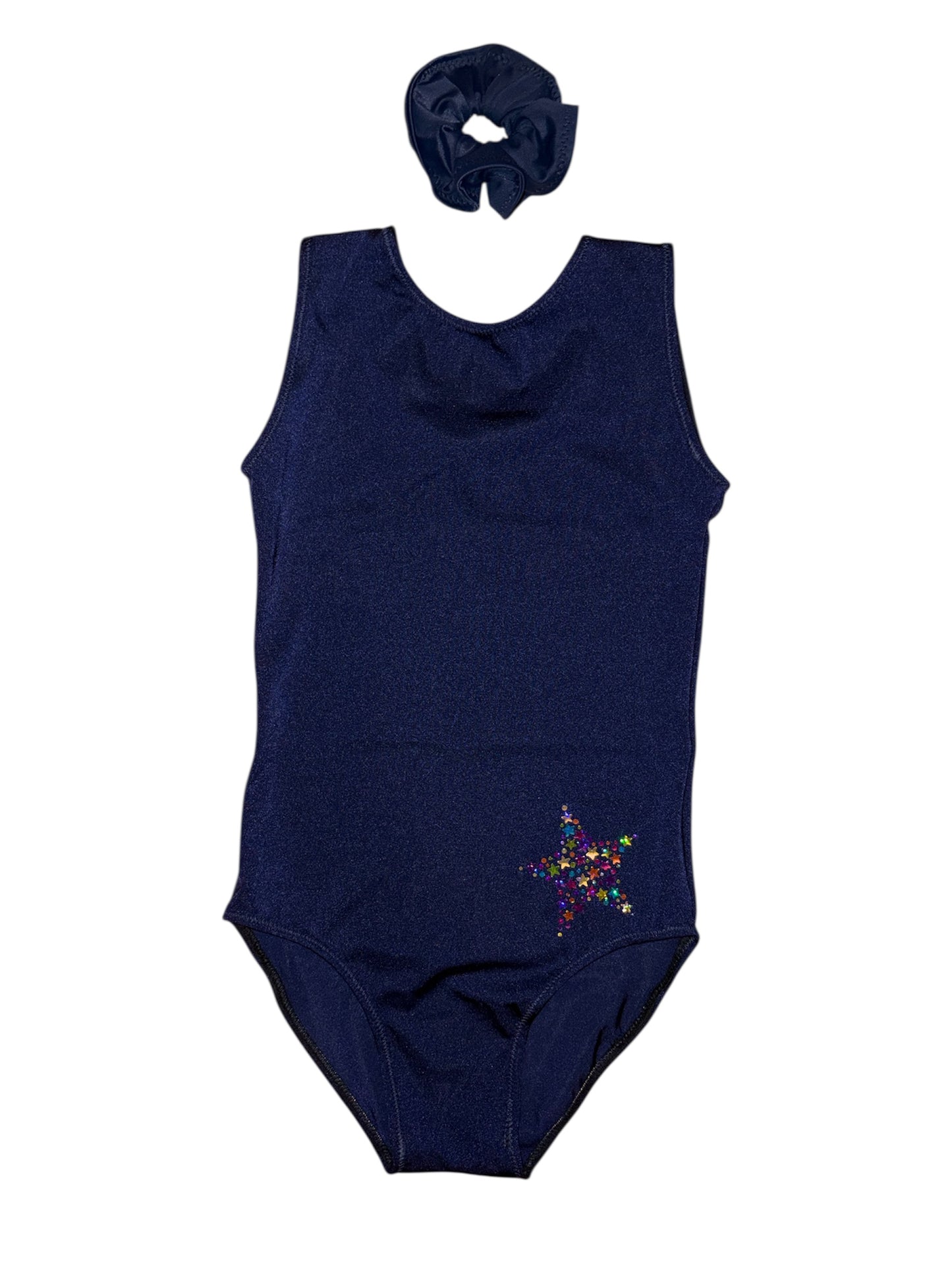 Navy sleeveless leotard