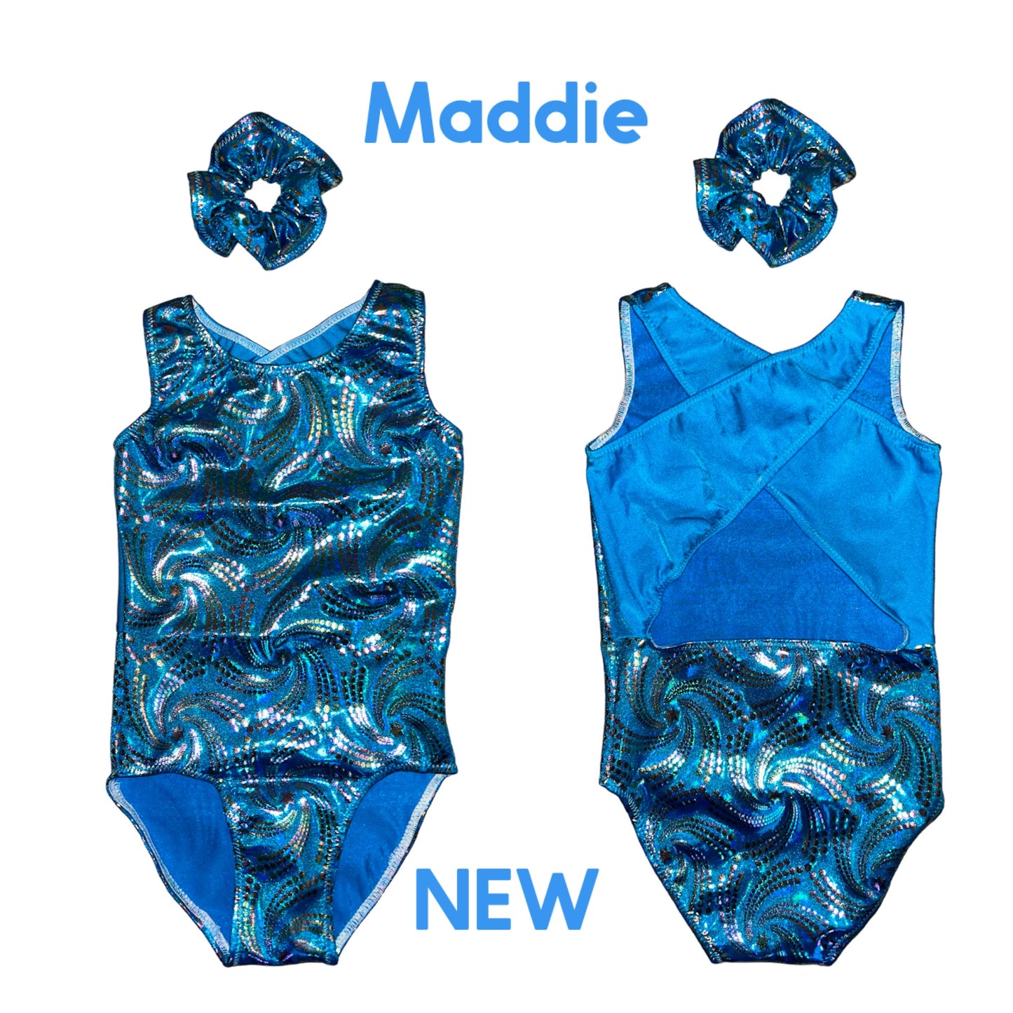 ‘Maddie’ Turquoise Leotard
