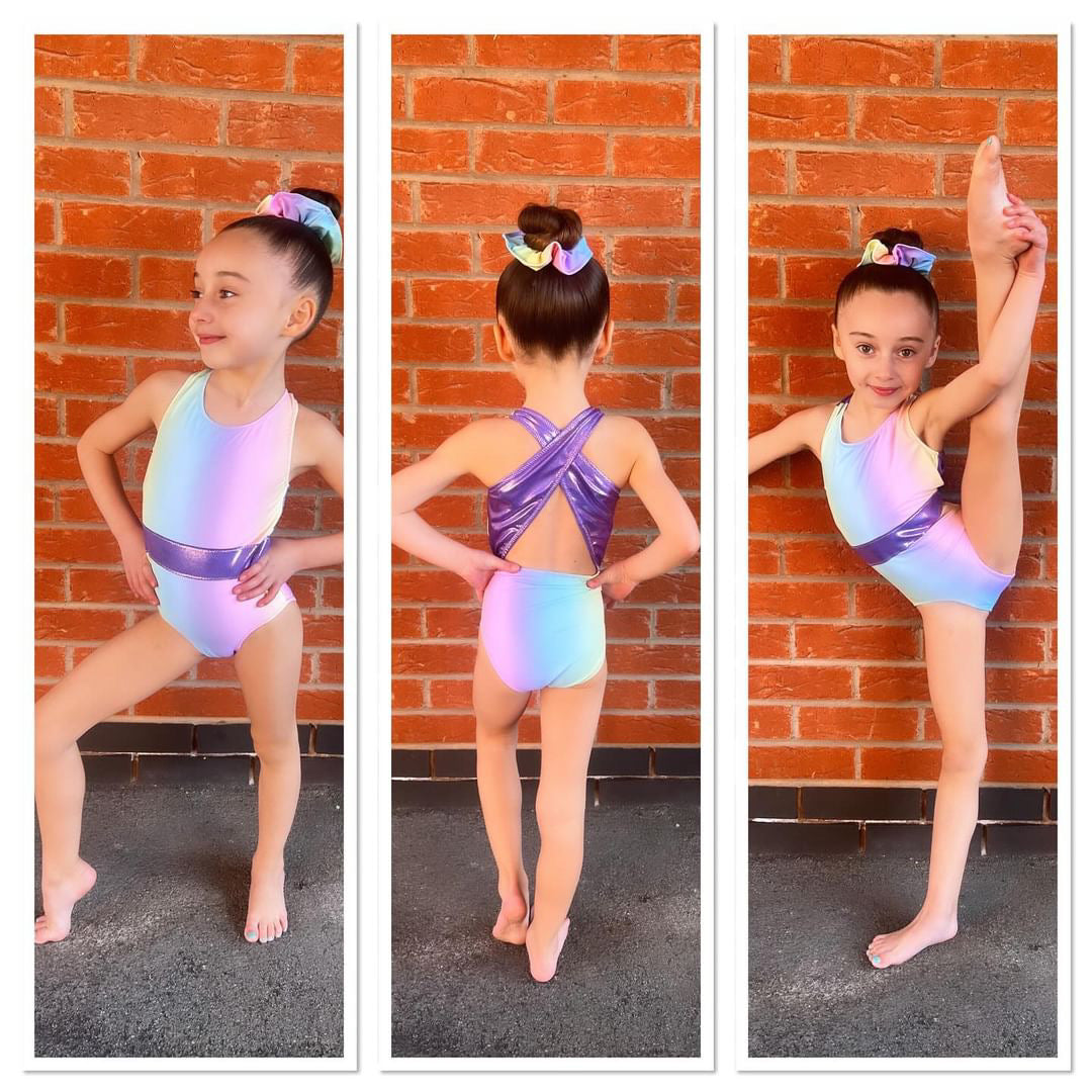 Rainbow Dreams Cross back leotard