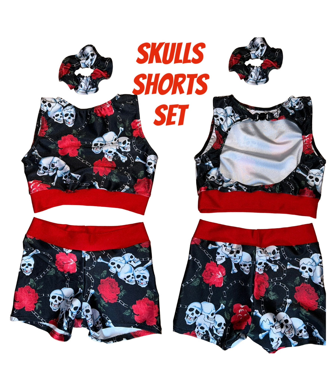 Skulls Shorts Set