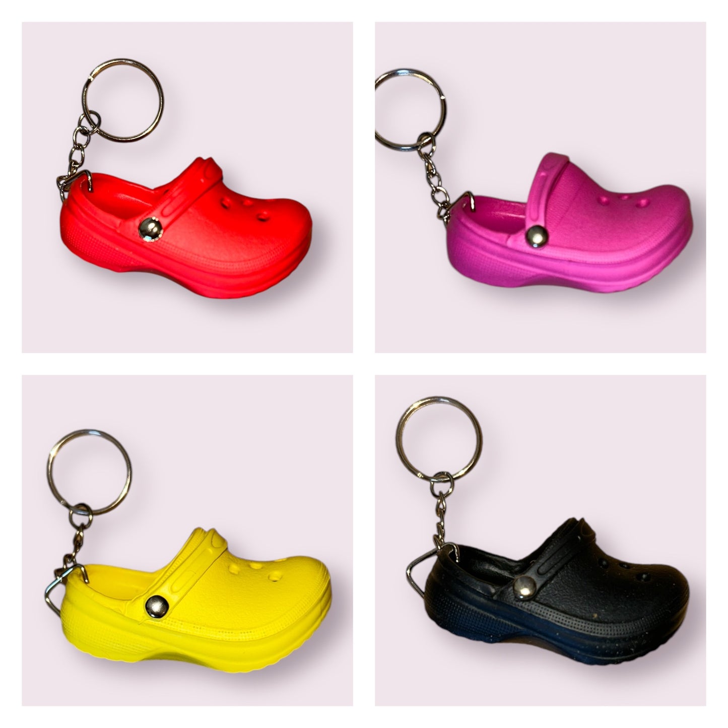Shoe charm key chain