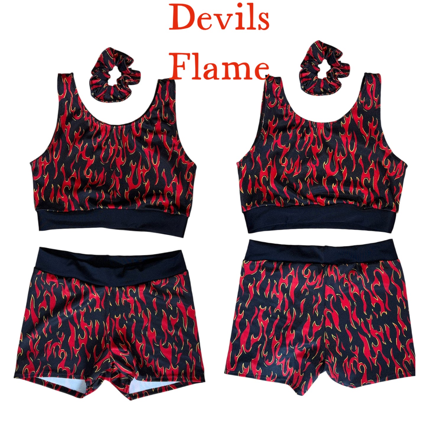 Devils Flame Shorts Set