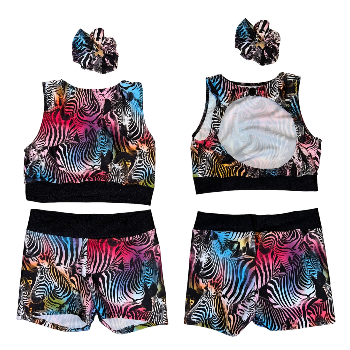 Zebra Dazzle Shorts Set