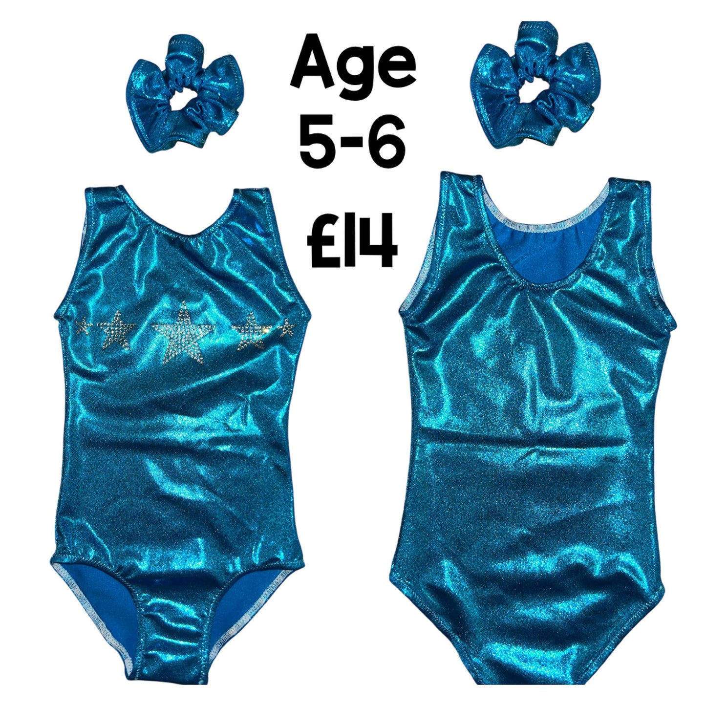 Foil leotard with stars