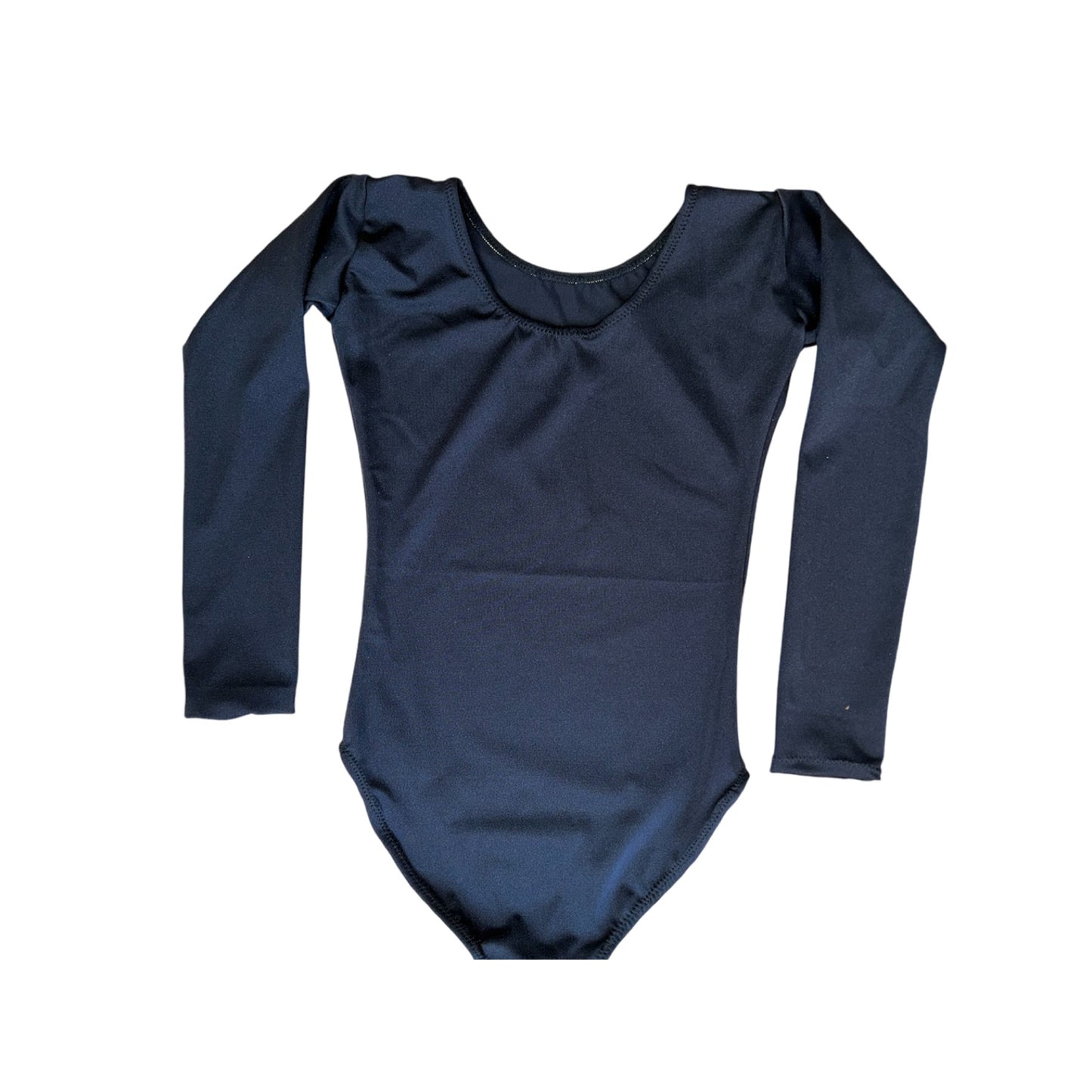 Long sleeve black leotard with stoned motif