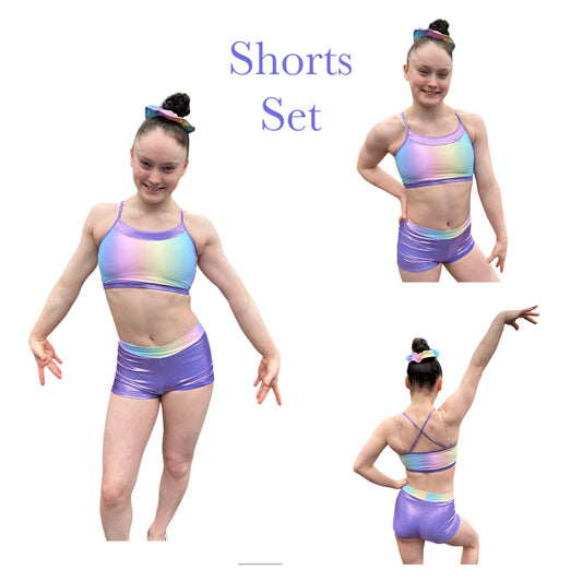 Rainbow Dreams Shorts Set