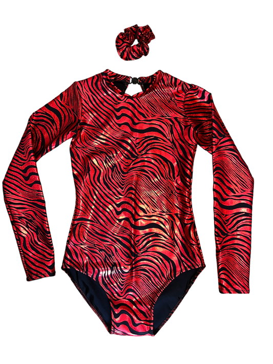 Red Foil leotard