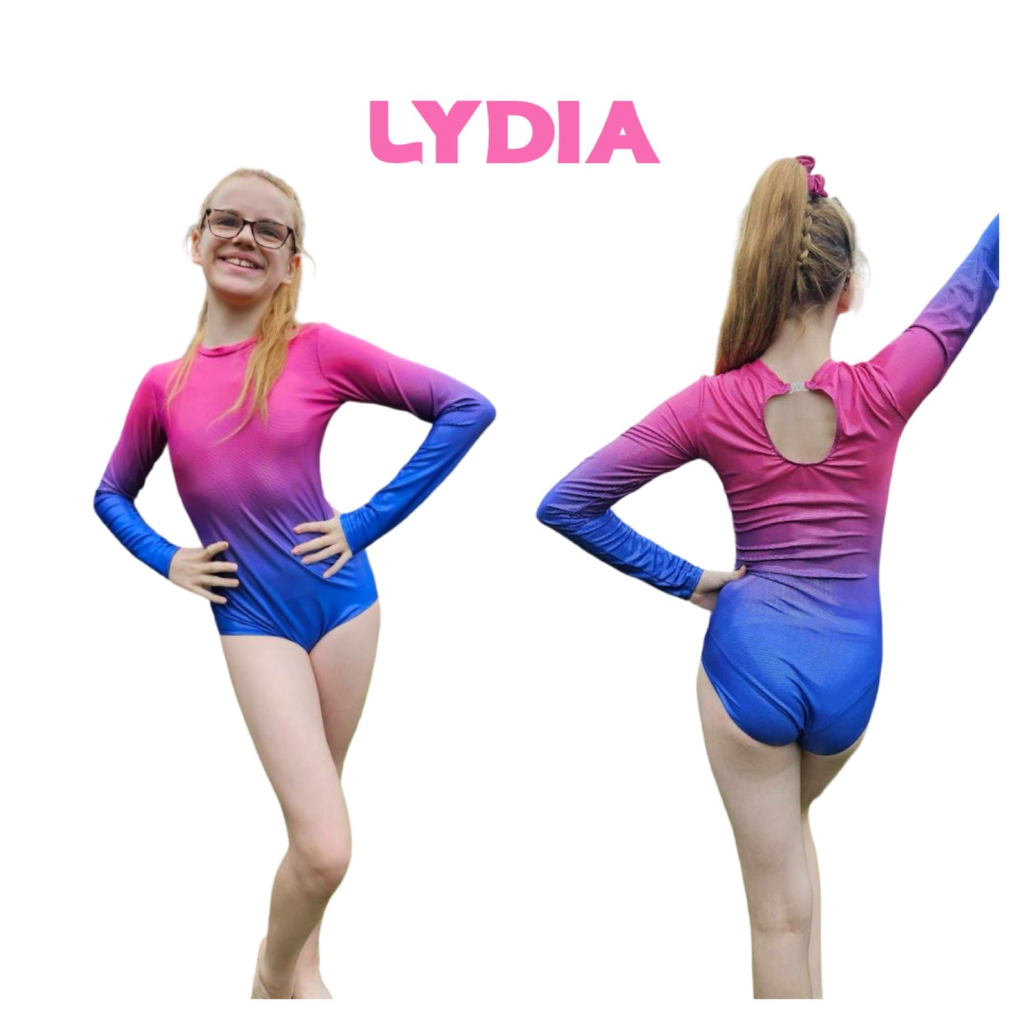 ‘Lydia’ Long sleeve Leotard