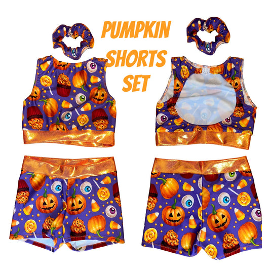 Pumpkin Shorts Set