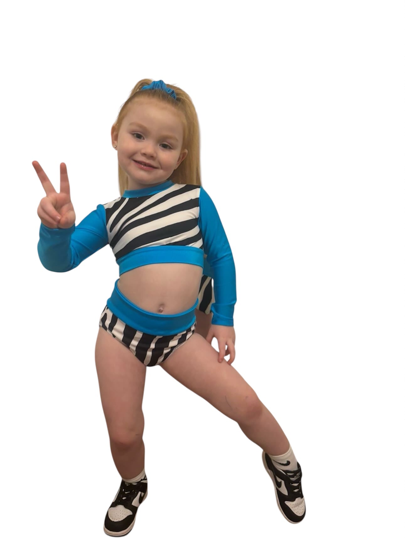 Zebra/cheetah High Waisted Knix Set