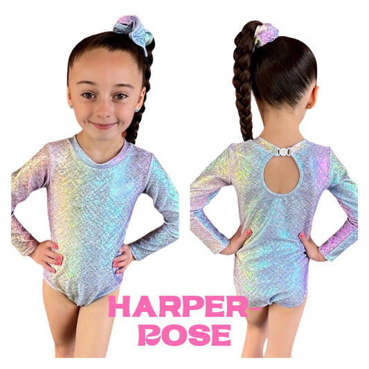 ‘Harper-Rose’ long sleeve leotard