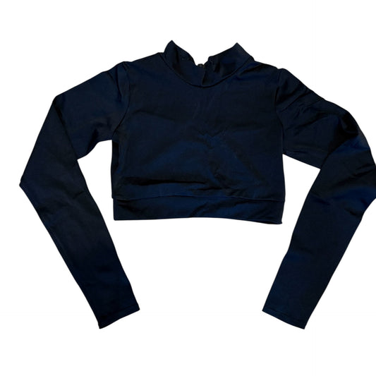 Long sleeve high neck crop top