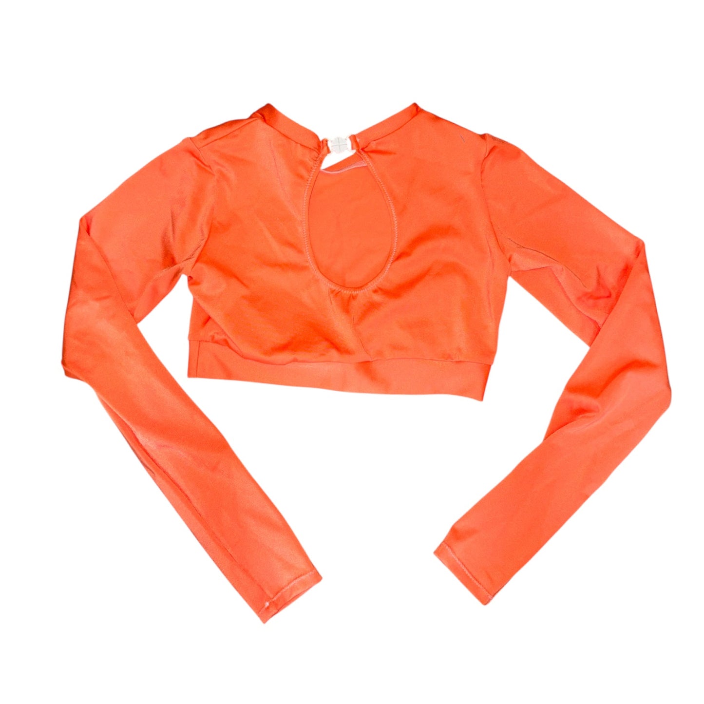 Long sleeve high neck crop top