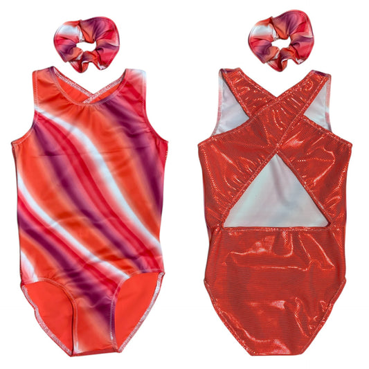 Cross back leotard