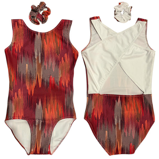 Copper Cross back leotard