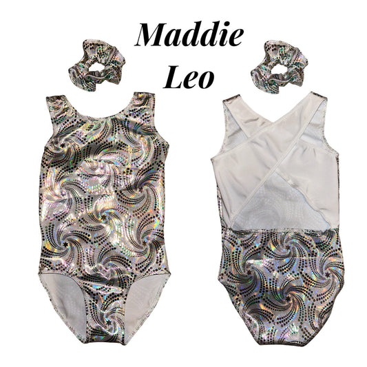 ‘Maddie’ Silver leotard