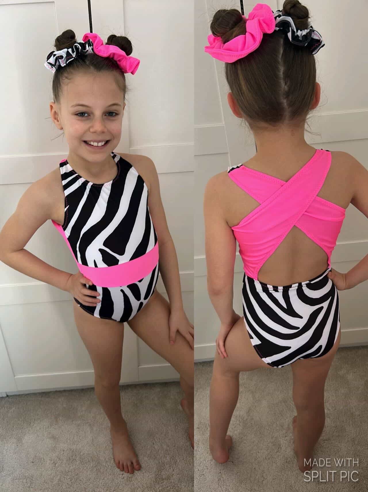 Cross back leotard