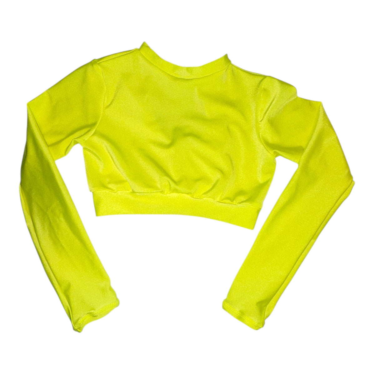 Long sleeve high neck crop top